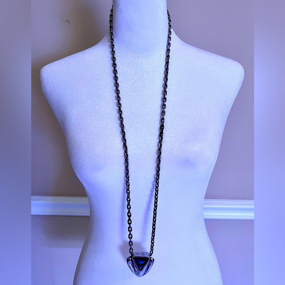 Uno de 50. silver plated link chain | Swarovski crystal pendant necklace